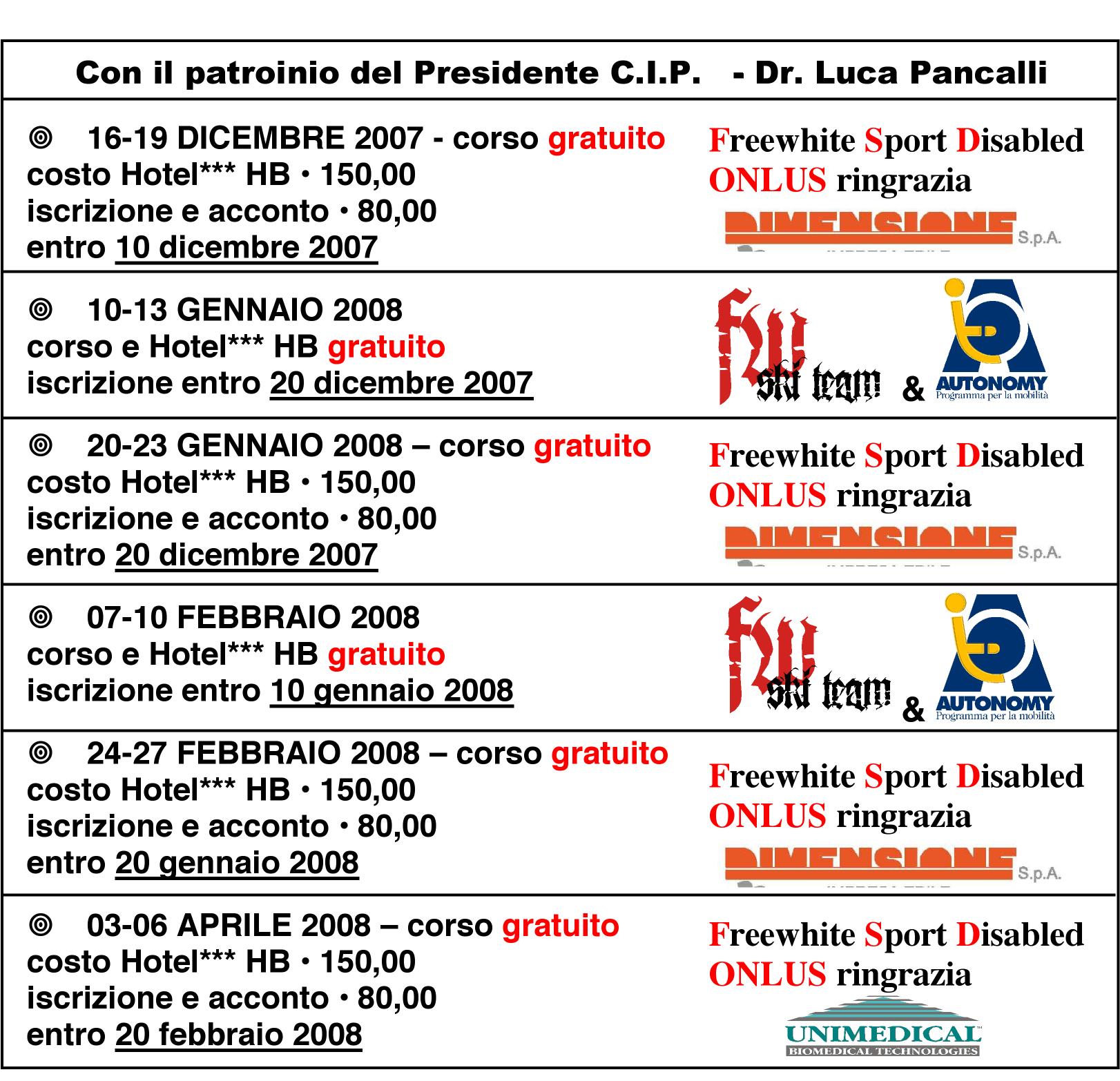 CORSI PROMOZIONALI